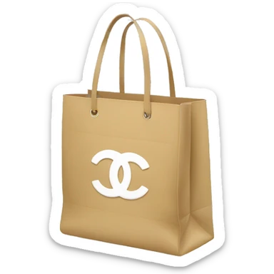 Chanel shopping bag sticker