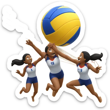 volleyball sticker