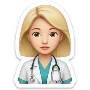 female doctor emoji obsttrician sticker