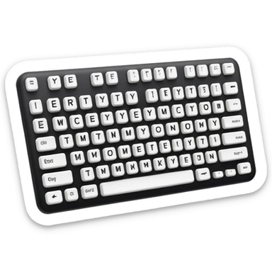 keyboard emoji with code symbols, easy to recognize sticker