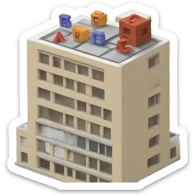 ABC building blocks sticker