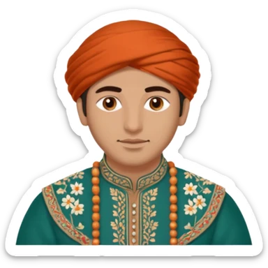 cool kashmiri guy sticker