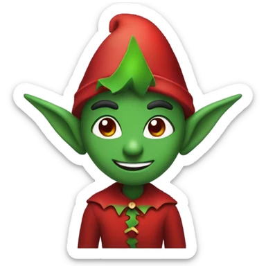 Satan’s elf on a shelf  sticker