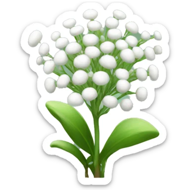 baby’s breath plant sticker