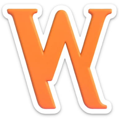 elegant furniture store logo with letter M sticker