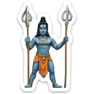 Mahadev with trident sticker