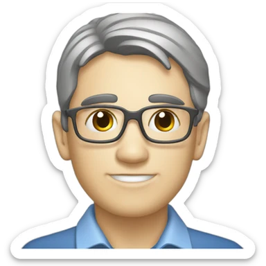 Graph with ruled background sticker