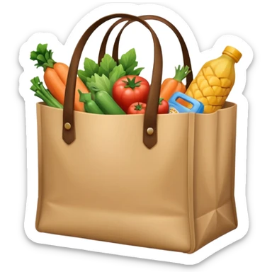 groceries in a bag sticker