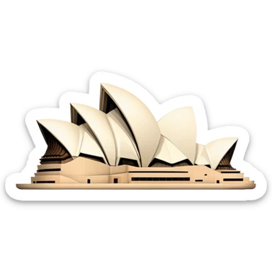 sydney opera house, no frame sticker