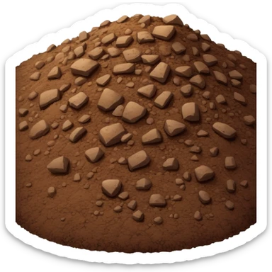 Pile of dirt sticker