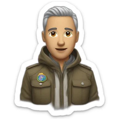 Un sourcil en l'air sticker