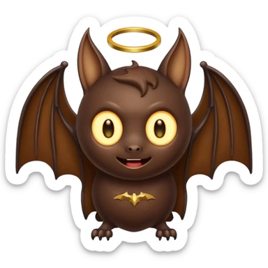 bat with halo sticker
