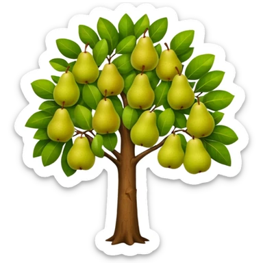 Pear Tree sticker