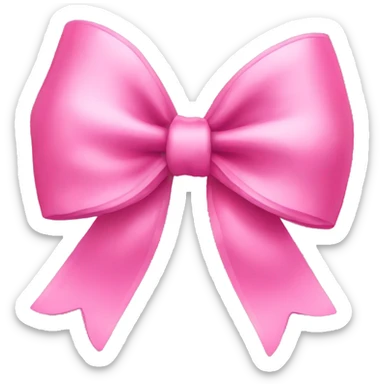 pink bow sticker