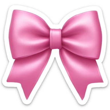 Fancy elegant majestic pink bow sticker