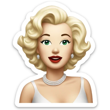 duck like Marilyn Monroe sticker
