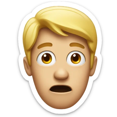 an inspired and surprised person sticker