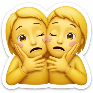 NO. I WANT AN CLASSIC EMOJI LIKE THIS 🫂 TO CRY sticker