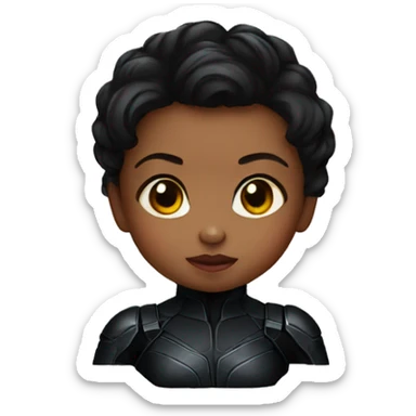 Black widow Baby sticker