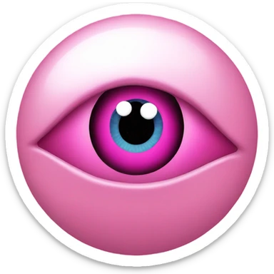Pink evil eye sticker