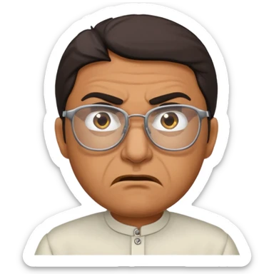 Árabe enojado con lentes sticker