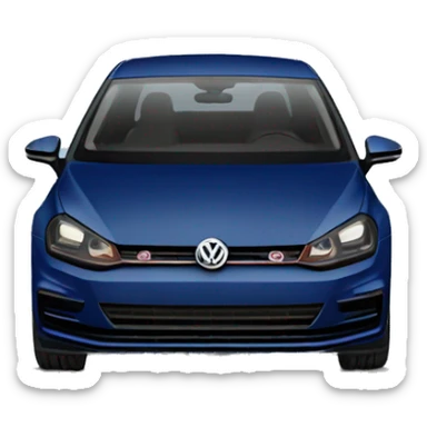 VW GOLF Dark Blue sticker