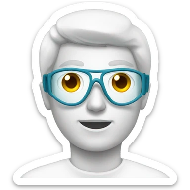 goggles for laboratory sticker