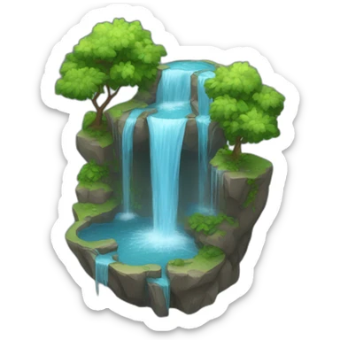 water fall sticker