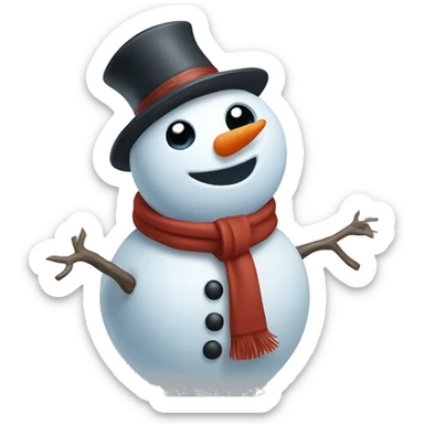 Snowman sticker