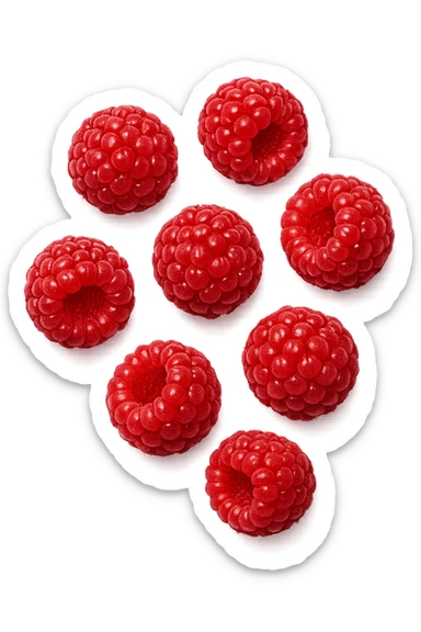 lamponi visti dall'alto sticker