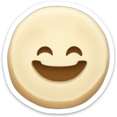 round tofu with a grid pattern on top sticker