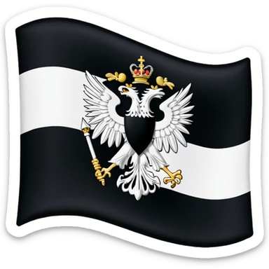 Prussia flag sticker