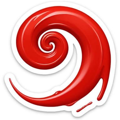 🌌 in red  sticker