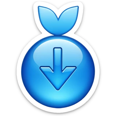 Made a emoji instagram Blu tick  sticker