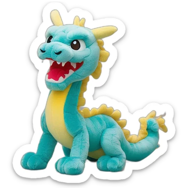chinese dragon jellycat sticker