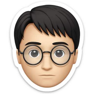 Harry Potter glasses with the scar and without the face  sticker