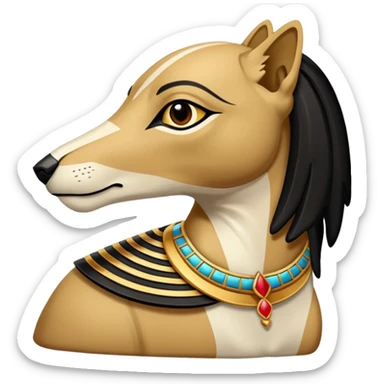 taştan yapılmıs Egyptian heykel sticker