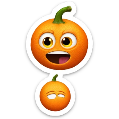 Annoying orange sticker