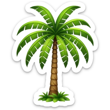 big palm tree sticker