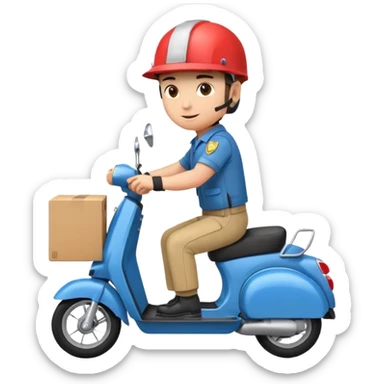 Scooter delivery sticker