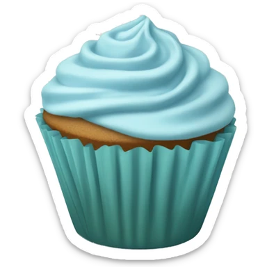 Light blue Starbucks muffin sticker
