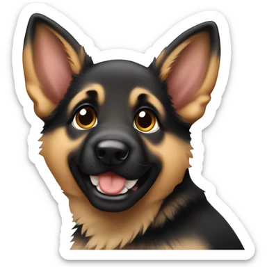german shepherd puppy sticker