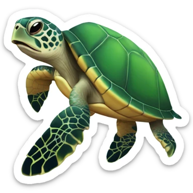 Sea turtle sticker