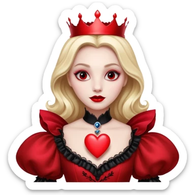 Red Queen from Alice in Wonderland movie sticker