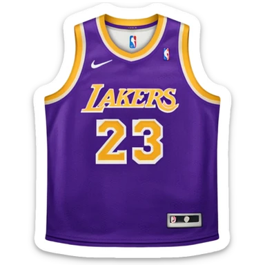 los angeles lakers jersey sticker