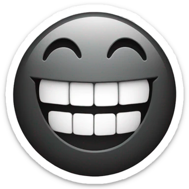 Laughing face with out mouth open  sticker