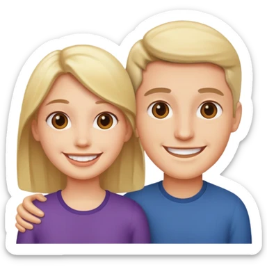 two people acting sticker