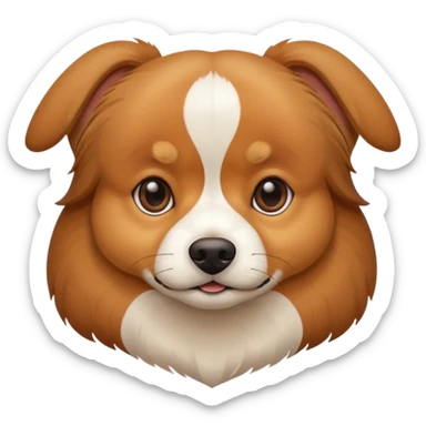 3 legged dog thats a beagle Pomeranian mix all brown sticker