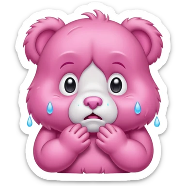Care bear crying sticker