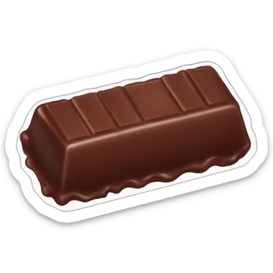 chocolate candy bar 4 bites sticker